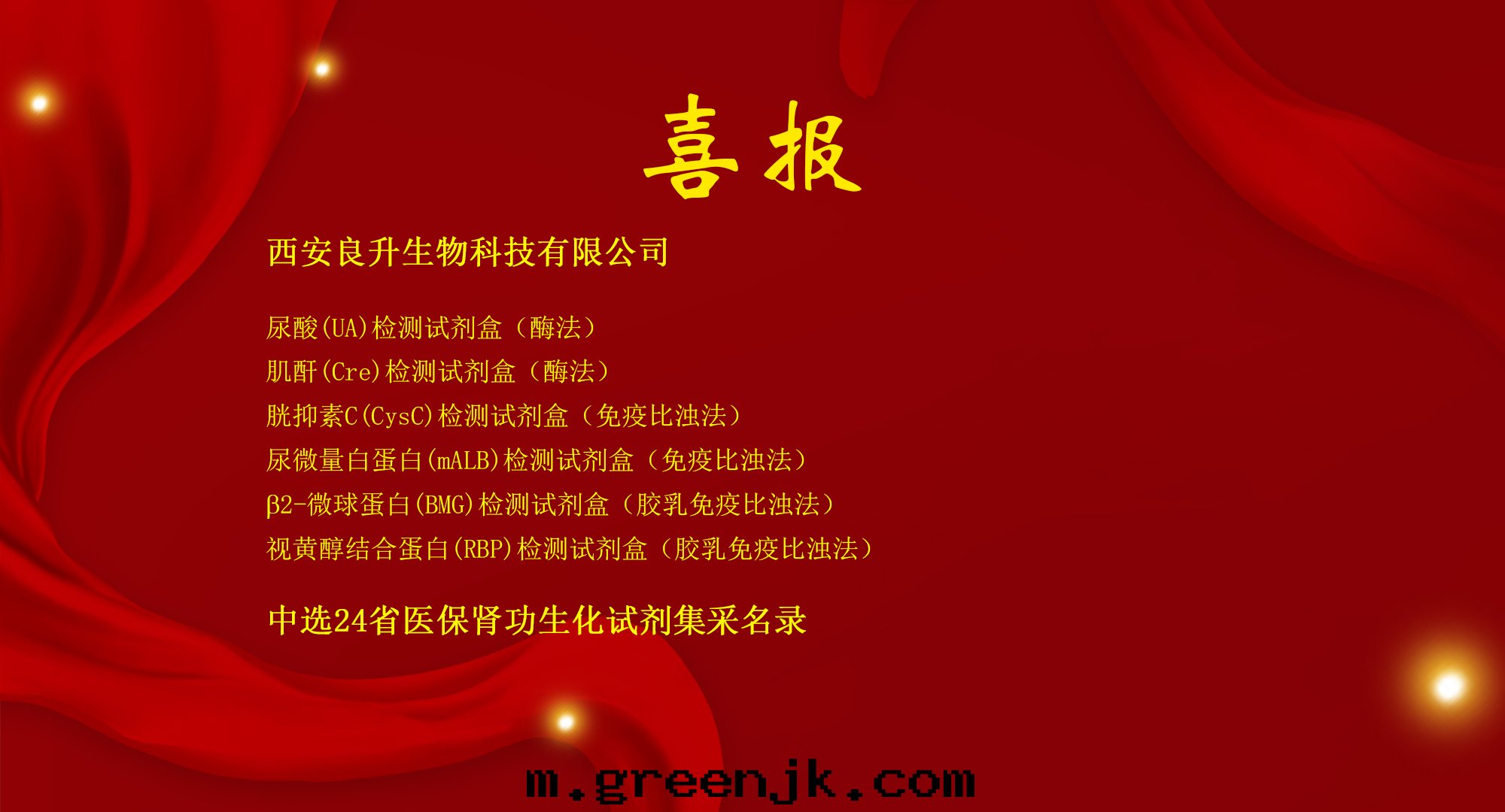 良升(shēng)生(shēng)物(wù)——中(zhōng)選24省(shěng)醫保肾功生(shēng)化試劑集采名(míng)录(lù)